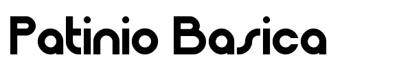 Patinio Basica font preview